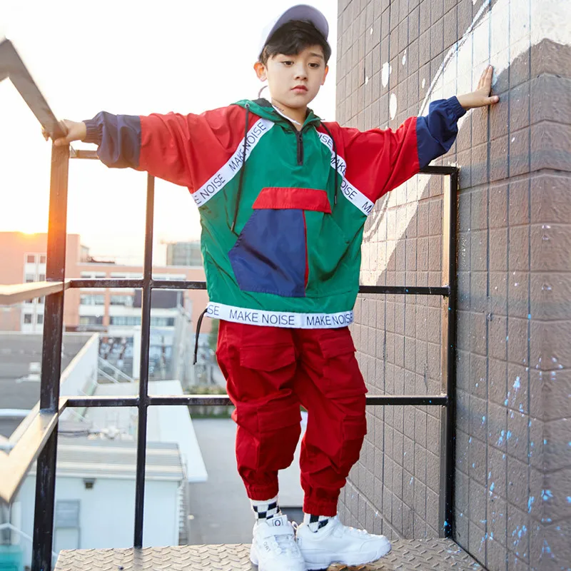 Одежда для джазовых танцев мальчиков Осенний Детский комплект уличных одежда в