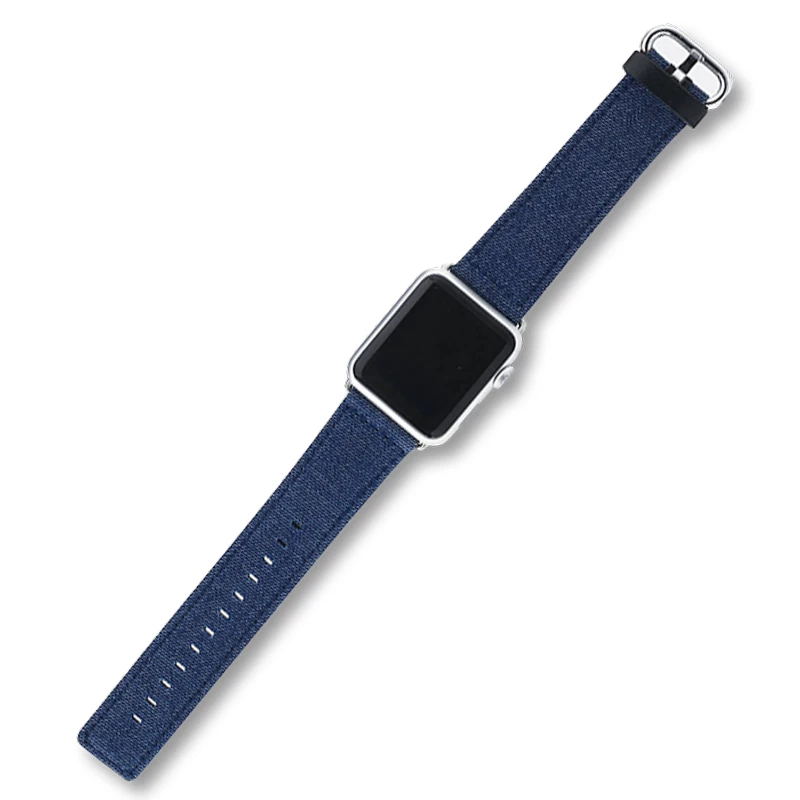 Ремешок для часов Apple Watch Band 42 мм 38 высококлассный роскошный джинсовый браслет из