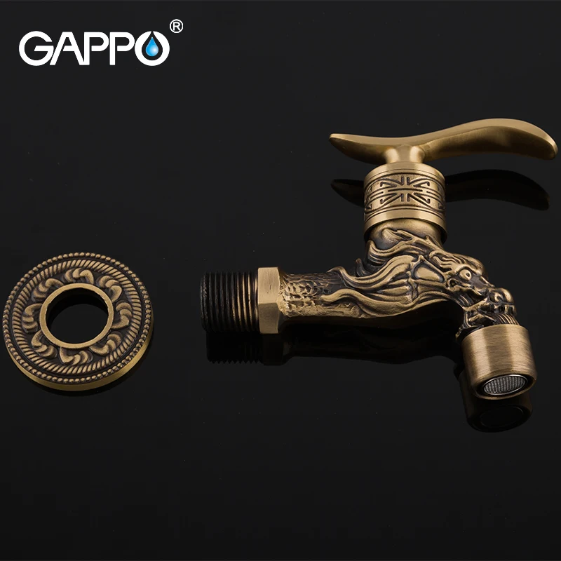 GAPPO смесители для умывальника антикварные латунные настенные ванной комнаты