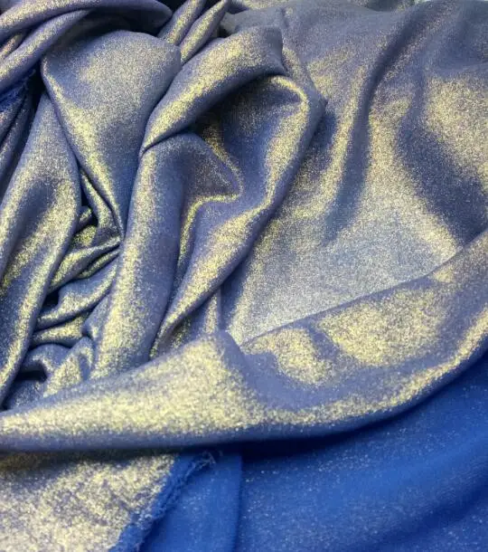 Royal Blue Блестящая шифоновая ткань, мягкая, бронзовая, волшебный цвет, дышащая, сделай сам, ткань для платья 100 см* 150 см - Цвет: Royal Blue