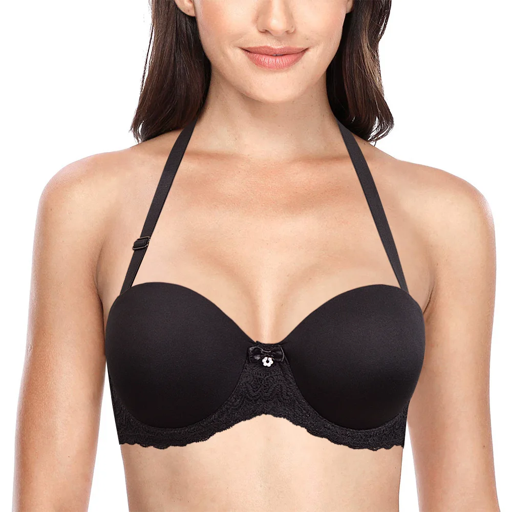 VOGUESECRET сексуальные кружевные бюстгальтеры для женщин на косточках без бретелек