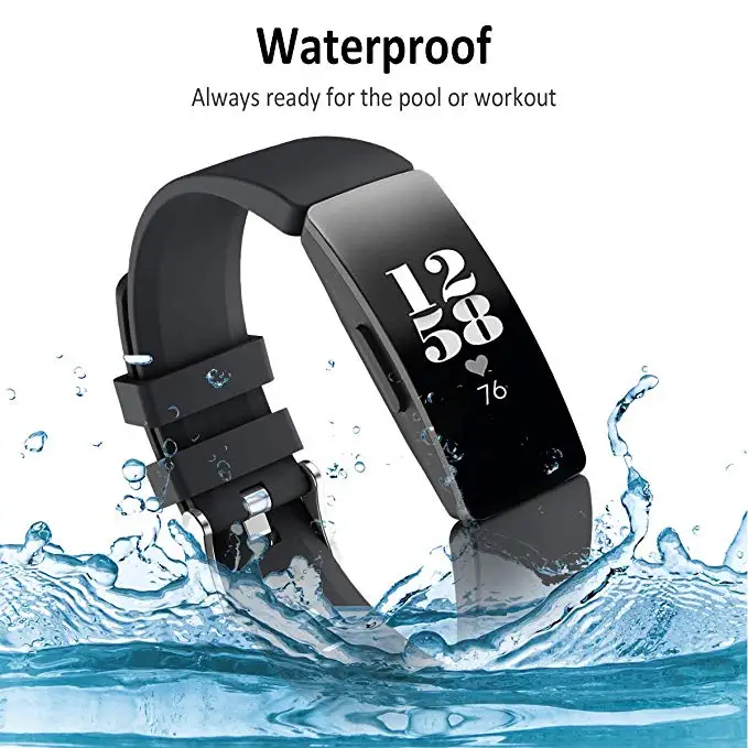 Для Fitbit Inspire HR ремешок силиконовый спортивный заменить для мужчин t Браслеты