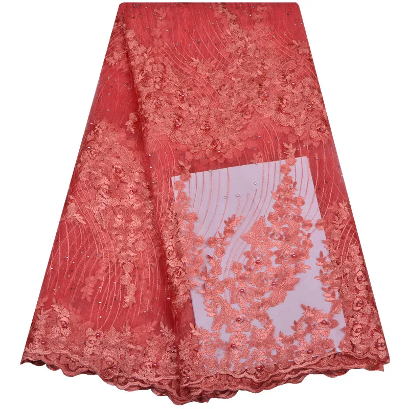 Вышивальная сетчатая кружева ткань высокого качества женское платье материалы