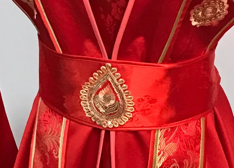 Династия Мин Великолепный красный свадебный костюм невесты Hanfu новейшая телевизионная игра Легенда Ming Lan