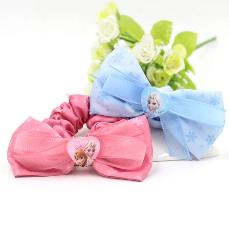 2pcs Disney ролевые игры игрушка Эльза Анна Принцесса Девочка игрушка Косметика Парикмахерская голова Веревка девочка подарок, аксессуары для волос подарки на день рождения - Цвет: 2pcs