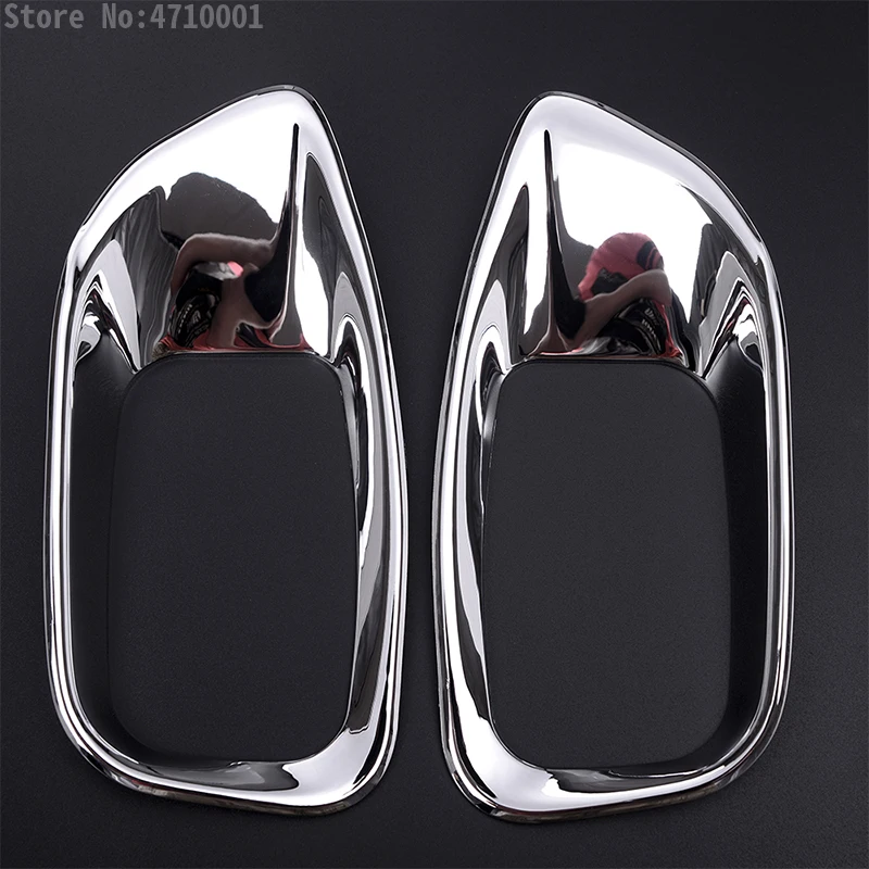 

ABS Chrome Car Seat Side Adjustment Button Decoration Frame Cover Trim 2pcs for Jaguar XE/F-pace/XFL/XF X761 2016-2017