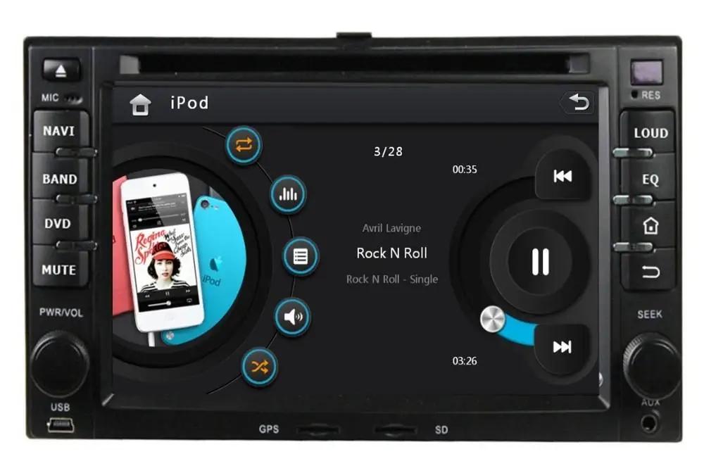 Автомобильный DVD плеер с GPS(opt) стерео аудио радио головное устройство мультимедиа