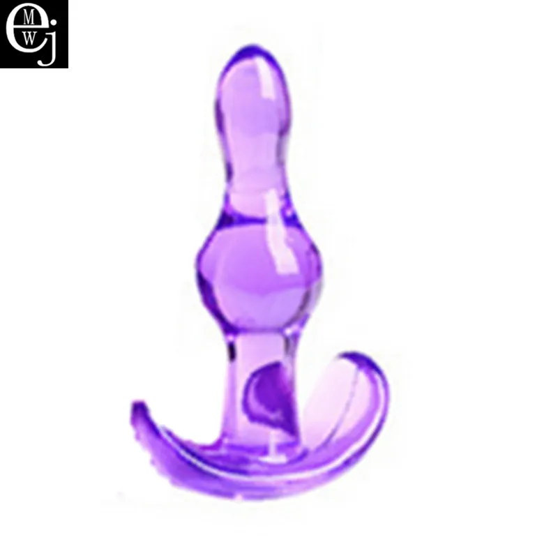 EJMW 2017 Hot Sale Transparent Sex Toy Anal Plug Toys Jellies Butt For Beginners ELDJ115 |