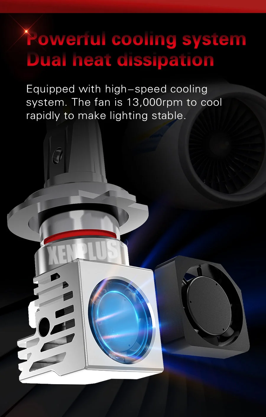 XENPLUS W1 M3 32V 50W H7 1 9005 беспроводной небольшой размер Новое поступление H4 ZES чип