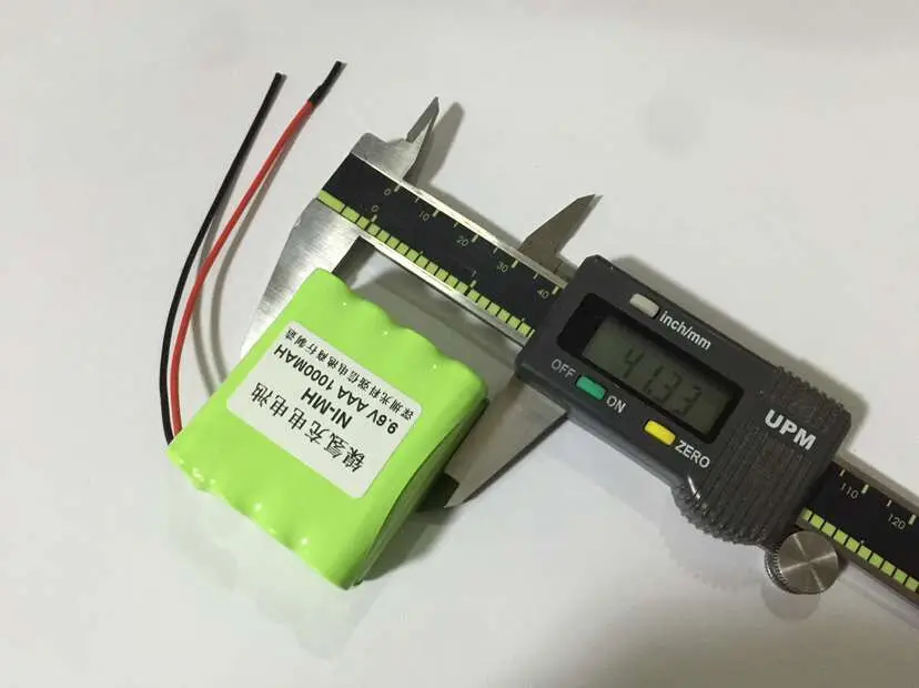 Новинка Подлинная никель металлогидридная батарея 9 6 в AAA 1000 мАч Ni MH печатная