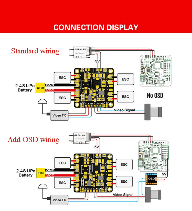 Распределительная плата Plant UAV XH 5V3A и 12V2A BEC PDB ESC двойной синхронный разветвитель