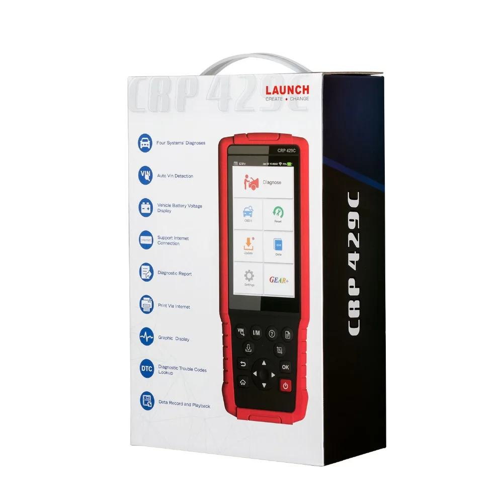 LAUNCH X431 CRP429C CRP 429 автоматический диагностический инструмент для двигателя/ABS/подушки безопасности/AT+ 11 сервис один год бесплатное обновление PK CRP129 CRP429