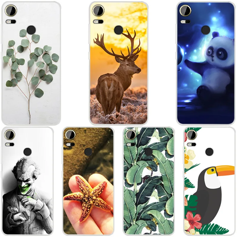 Модный чехол для задней крышки HTC Desire 10 Pro мягкий ТПУ телефона с рисунком D10