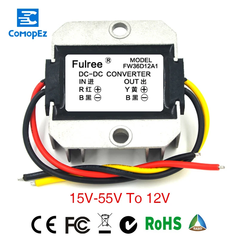 Водонепроницаемый преобразователь питания понижающий постоянного/постоянного