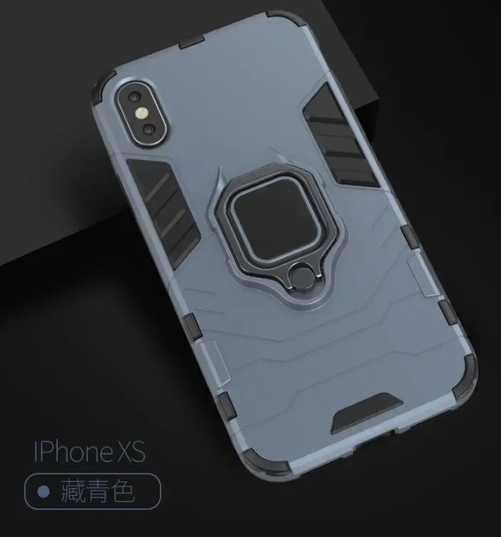 For iPhone 5 6 6S 7 8 Plus X XS MAX XR Case Magnetic Suction Ring Bracket Cases Silicone Rubber Hard Armor Cover |