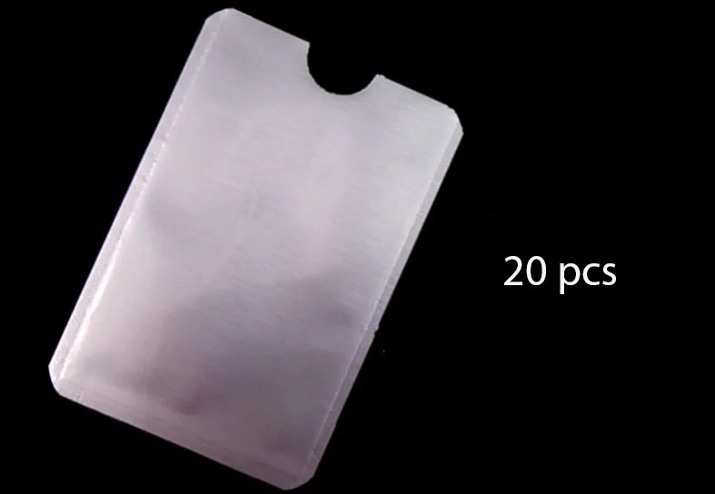 

100 pcs Aluminium foil ID Holder Secure RFID Blocking Sleeves Credit Cards