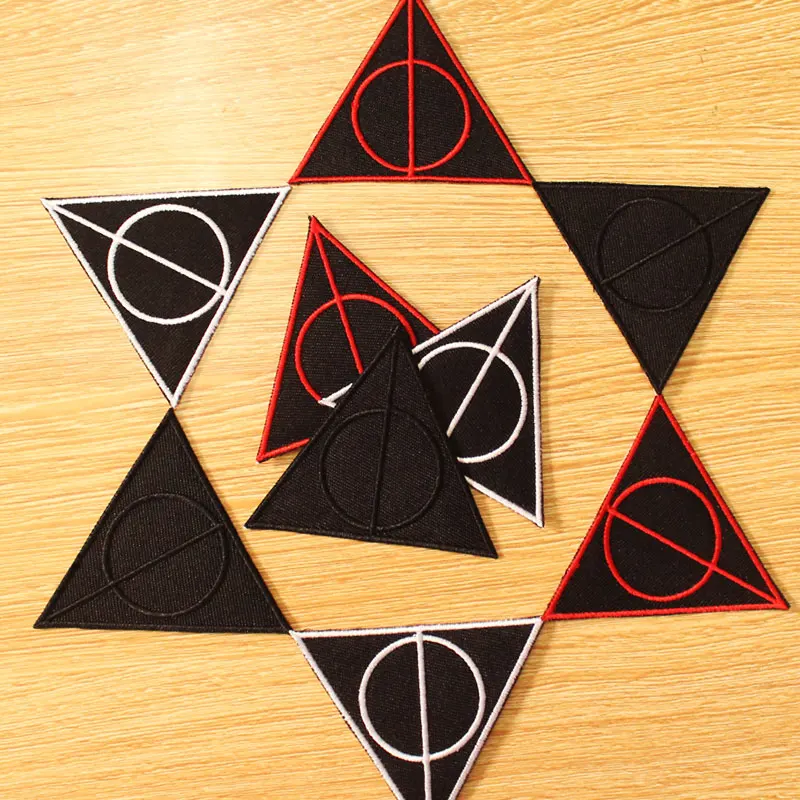 DIY крюк петля патч Deathly Hallows стикер железо на патчи для одежды вышитые одежду