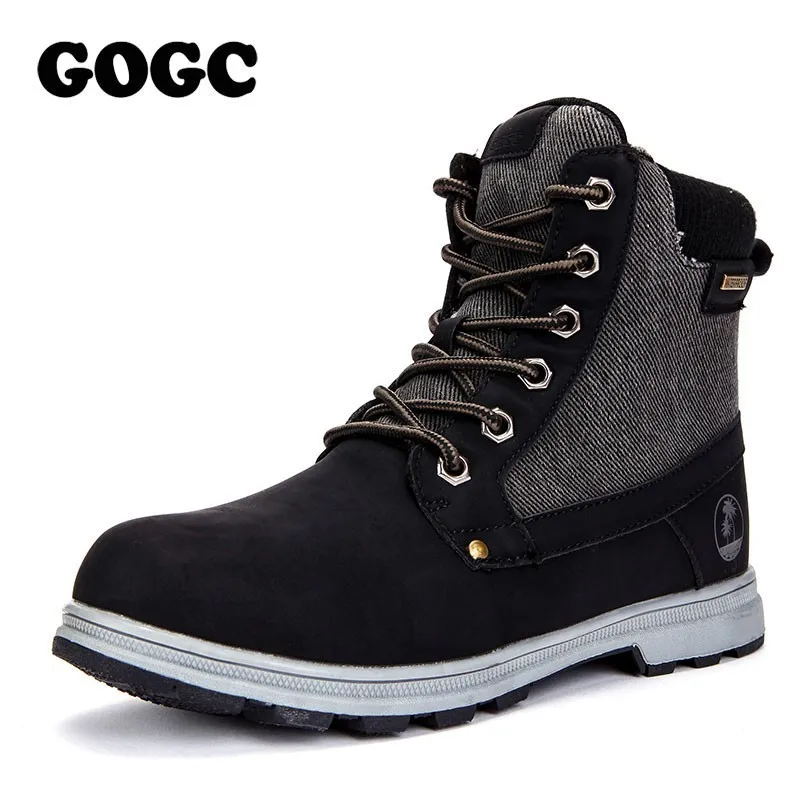 GOGC/Теплые ботильоны для женщин размера плюс Новые Модные женские зимние ботинки