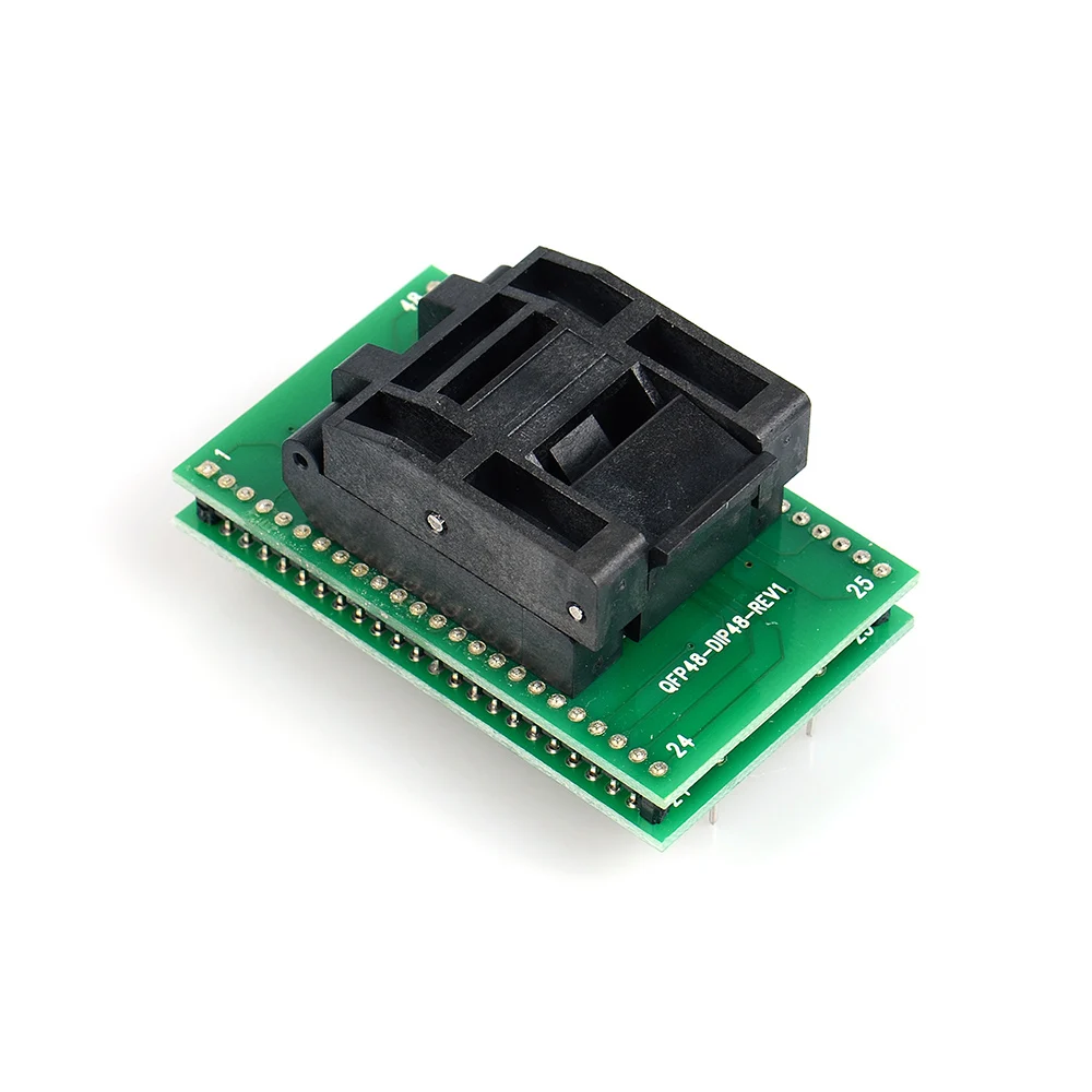 Тестовое гнездо QFP48 к DIP48 IC 0 5 мм Picth /LQFP48 адаптеру программирования DIP48/TQFP48