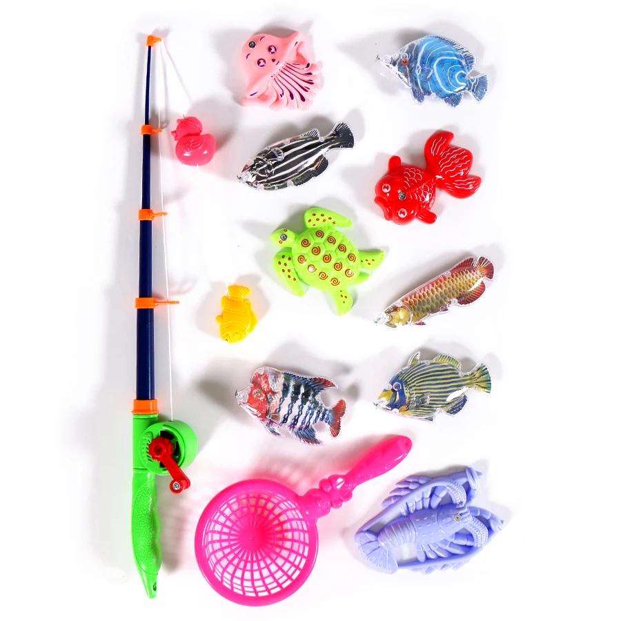 11 шт./компл. Детские интерактивные игрушки для рыбалки|Рыбалка игровые наборы| |
