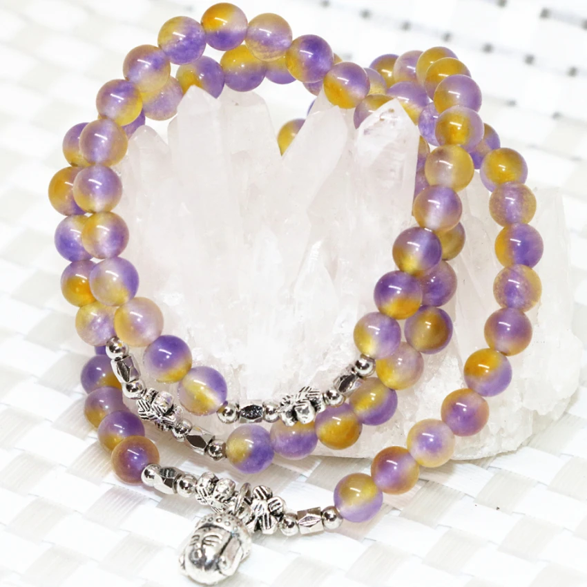 Оптовая цена разноцветные искусственные камни халцедон 6 мм круглые бусины