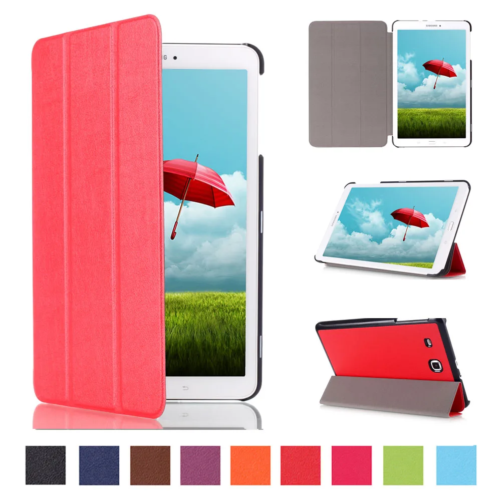 3 складной чехол Slim Fit Premium из искусственной кожи для samsung Tab E планшетный ПК (SM