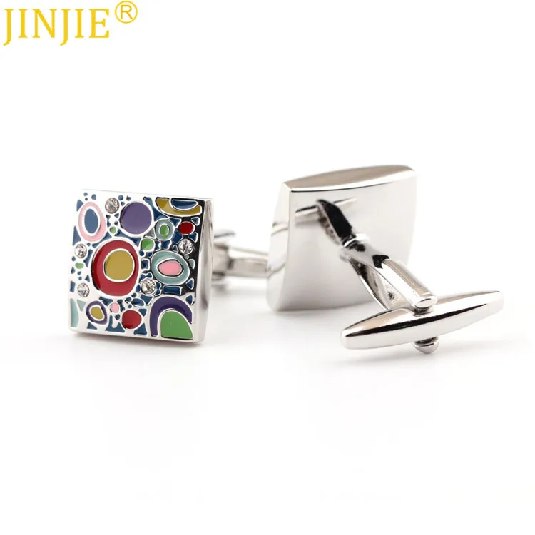 Разноцветные запонки с эмалированными красками для выпечки масляные в стиле