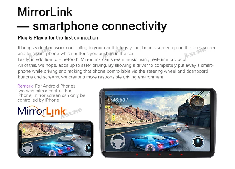 A-Sure 2 Din Android 9,0 Автомагнитола gps Navi для Volkswagen VW Passat b6 Tiguan Polo Golf 5 6 Caddy Transporter T5 Touran Skoda