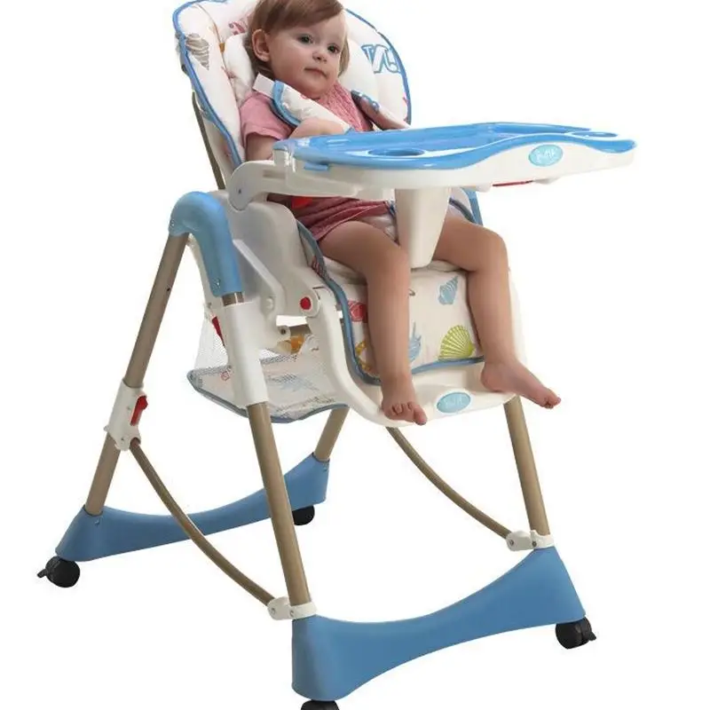 Складной стул Пластик металла ребенка Регулируемый Детское сиденье стульчик