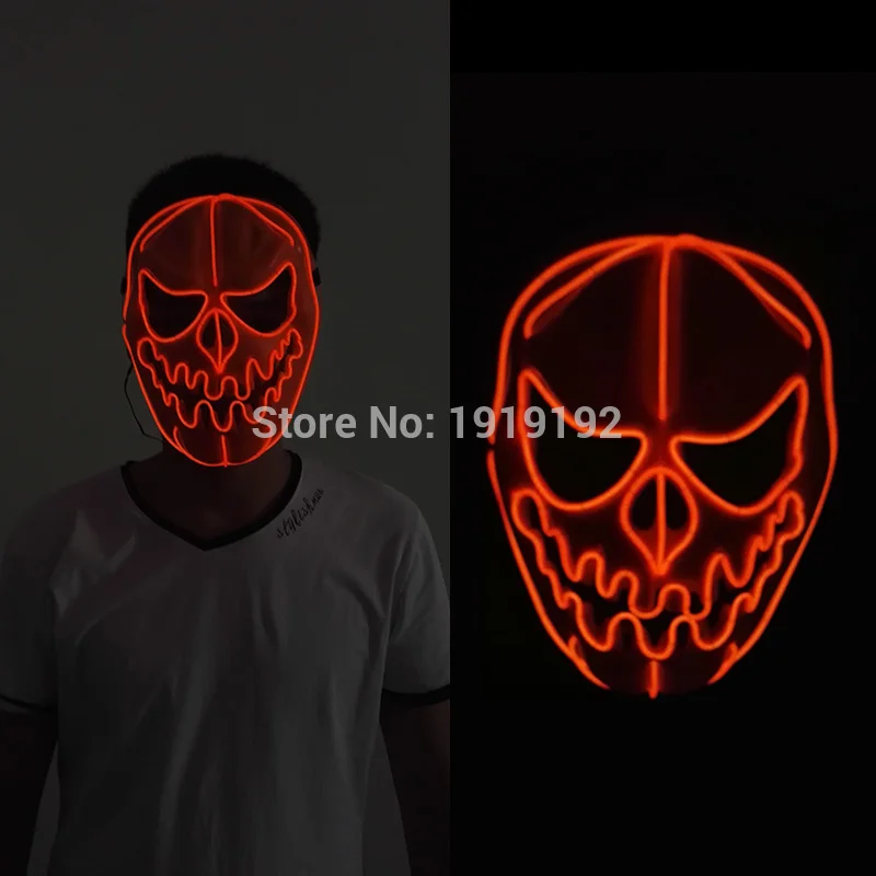 24 Стиль V for Vendetta вечерние маска для косплея светодиодный неоновый EL провода