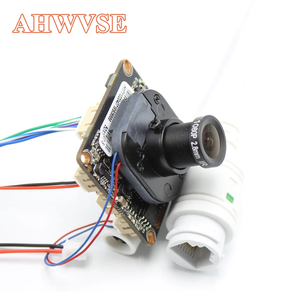 

AHWVE DIY 5MP 1080P 2MP IP Camera module Board with IRCUT RJ45 Cable POE ONVIF H264 Mobile APP XMEYE Serveillance CMS 2.8mm Lens