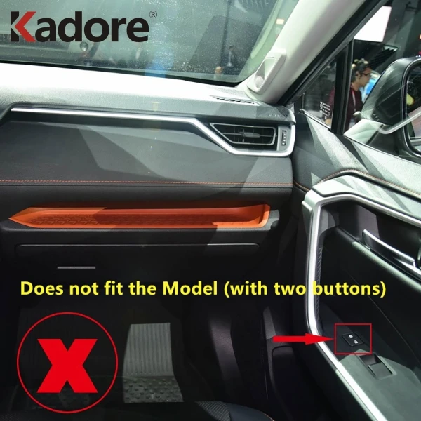 Для Toyota RAV4 RAV 4, аксессуары для интерьера, углеродное волокно, стеклоподъемник, кнопка включения, накладка, дверь, подлокотник, панель