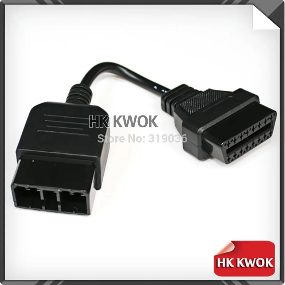 OBD 2 Автомобильный диагностический Соединительный адаптер кабель 9 Pin до 16 для