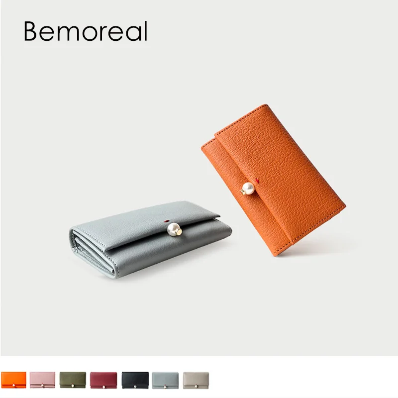 Кошелек Bemoreal из натуральной кожи для женщин новый бумажник козьей в Корейском