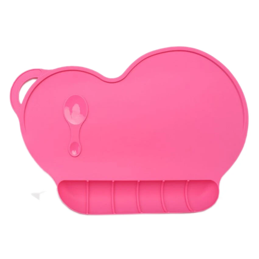 Детская силиконовая Тарелка на присоске нескользящая детская подставка