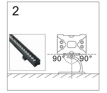 18W DMX 512 RGB color outdoor LED Wall Washer