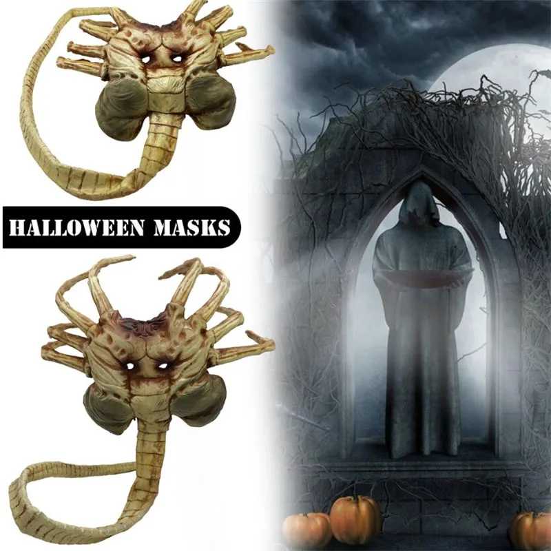 1/1 Alien Contract Worm Model Face Worm Garage Kits Halloween Mask Cosplay Bar Performances Night Performances Theme Party