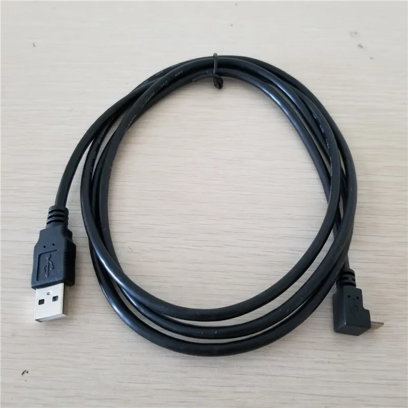 USB 2 0 тип А прямая головка к Micro 90 градусов вверх локоть кабель для передачи данных