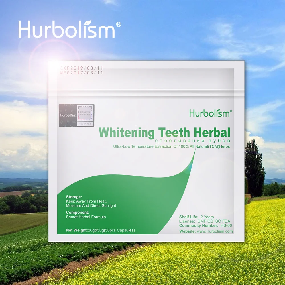 

Hurbolism New Natural Herbs and Minerals to Clean and Whiten Teeth, improve your teeth whitening and bright better than before
