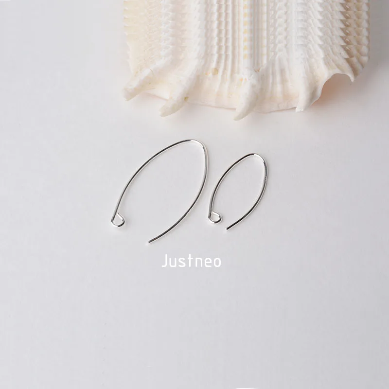 Ушной крючок твердые Серьги проволочные крючки из стерлингового серебра