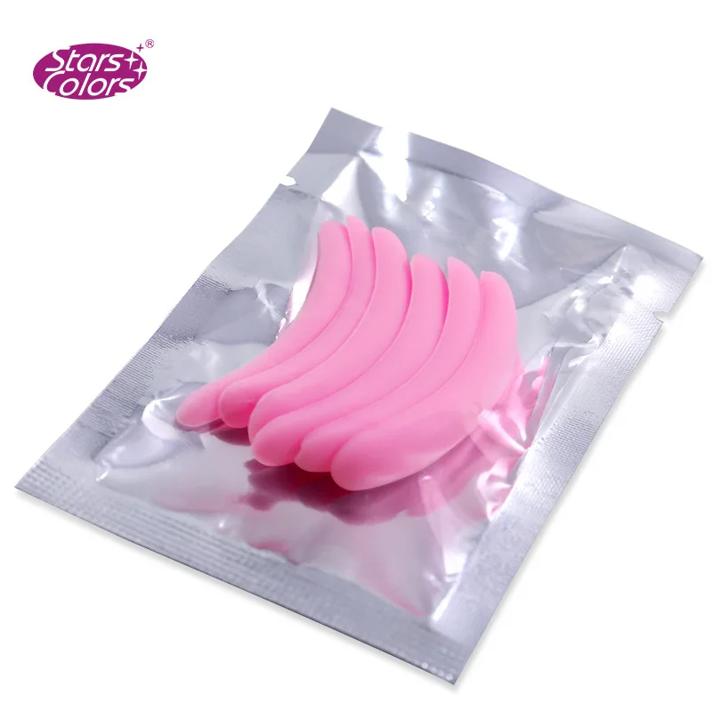 Perm eyelash silicone roll gasket perming rods Electric suit patch pink 3 different sizes Permanent WaveSticker | Красота и здоровье