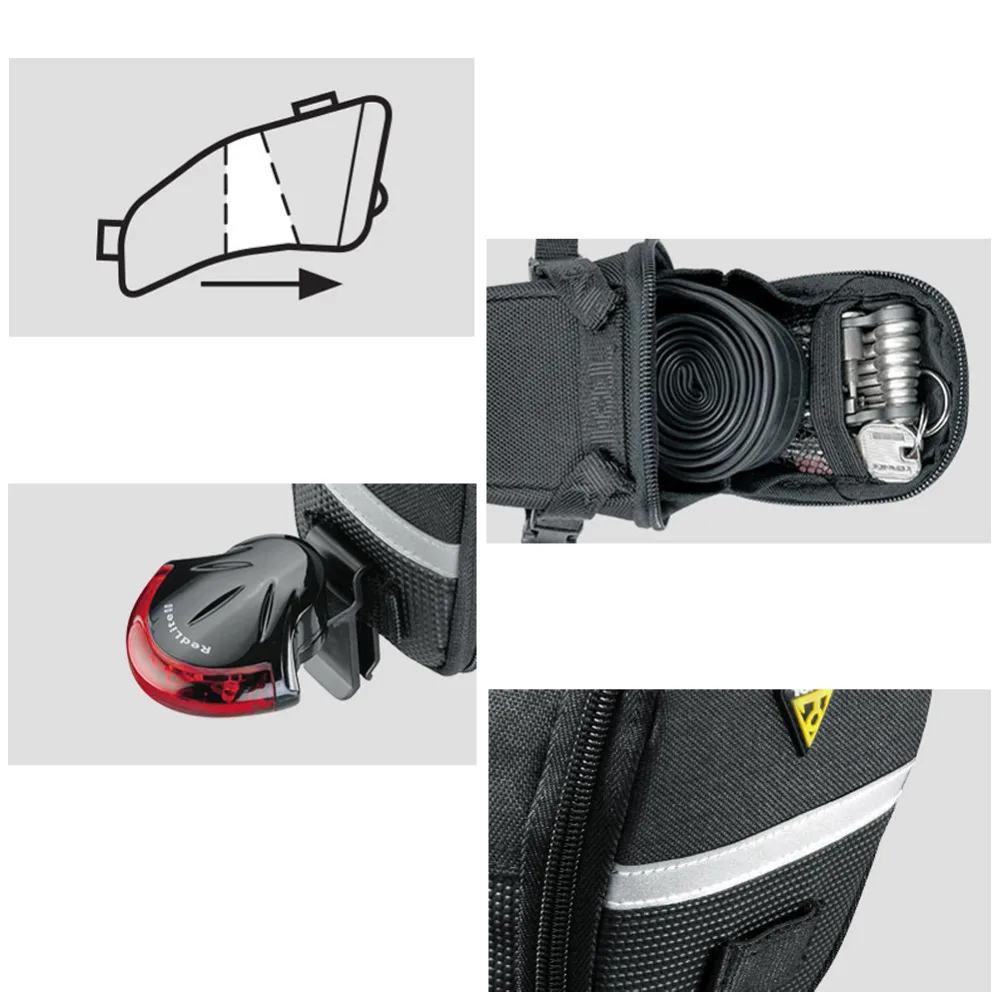 Велосипедные Сумки TOPEAK AERO WEDGE PACK S/M/L аэродинамический мешок для сиденья