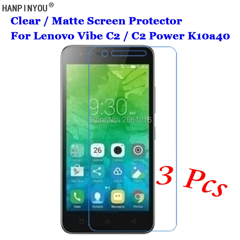 3 шт./лот для Lenovo Vibe C2 / Power K10a40 5 0 дюйма HD Прозрачная/Антибликовая матовая защитная
