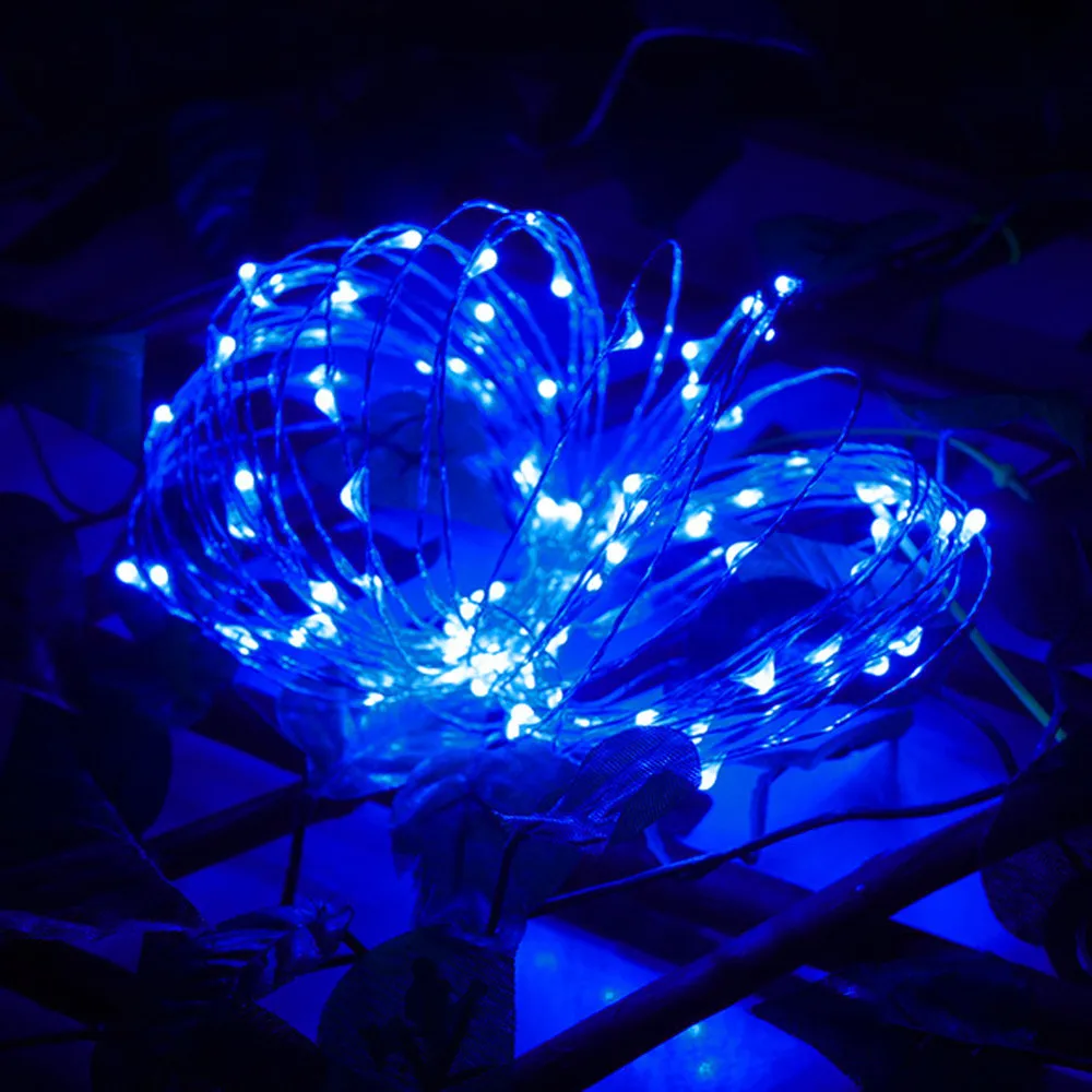 Fashion High Quality 2M 20LED String Light Button Cell Powered Silver Copper Wire Mini Fairy Lights For Party Festival | Лампы и