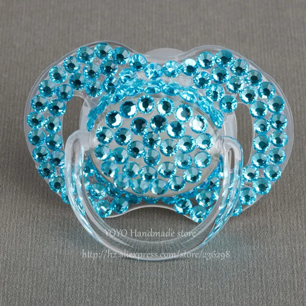 pacifier 0 to 6M Индивидуальное-любое имя Bling green rhinestone соска зажимы/цепь пустышка Клип/держатель зажим для прорезывателя ребенка пустышки цепи для ребенка - Цвет: pacifier 0 to 6M
