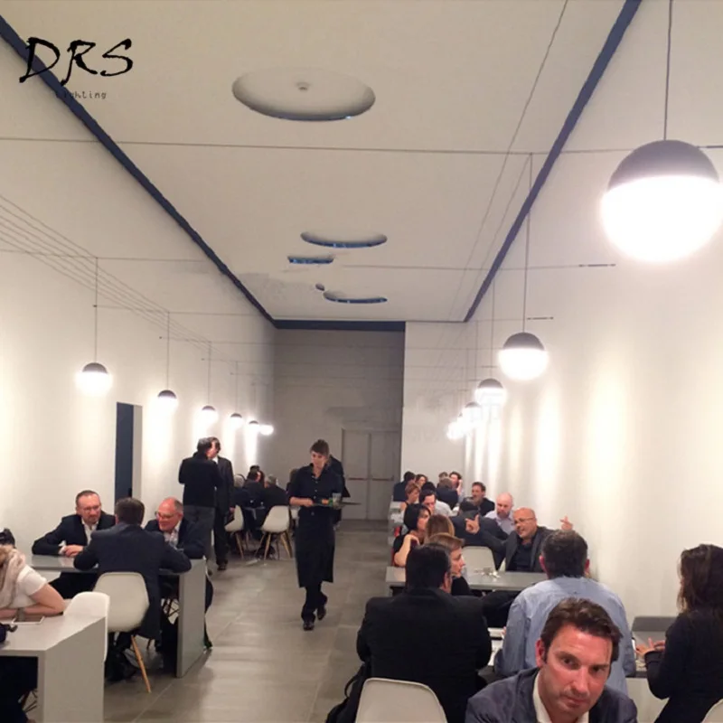 Подвесные лампы в скандинавском стиле черный цвет искусственная кожа