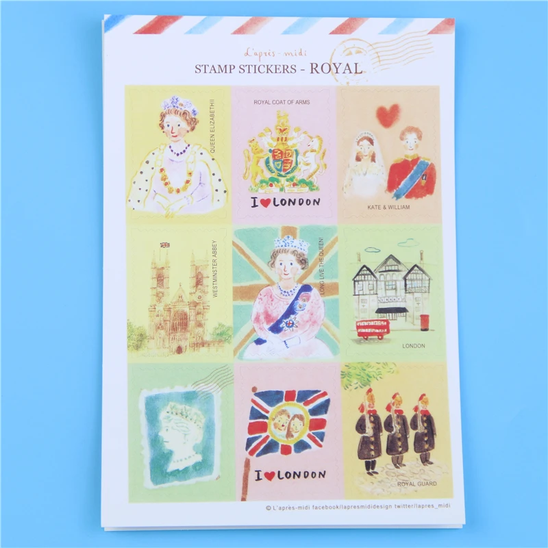 Сделай Сам Скрапбукинг милый кавайный пейзаж штамп наклейка s для дневника