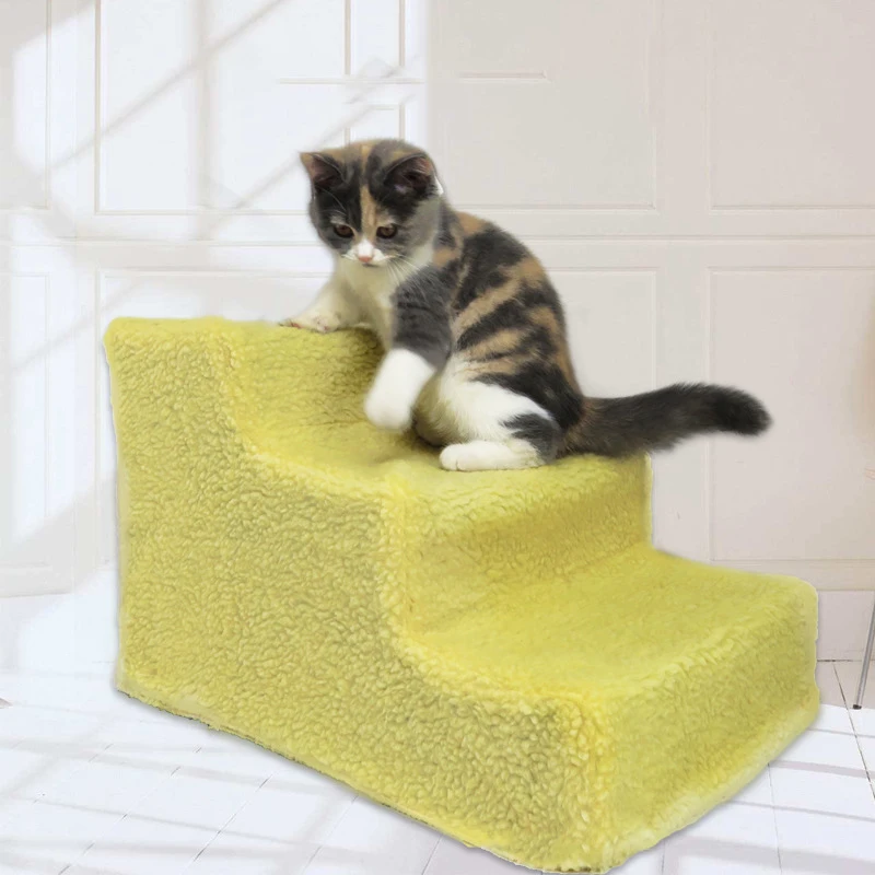 

Pet Dog Stairs Removable Puppy Dogs Bed Stairs 3 Steps Ladder Small Dog House for Puppy Cat Pet Stairs Anti-slip Pet Supplies