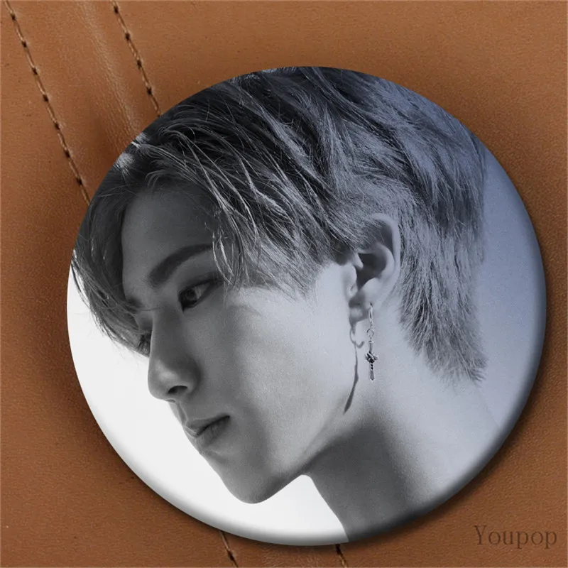 Youpop KPOP бродячий Детский Мини 3-й альбом I am You StrayKids MINHO CHANG BIN значок с фото булавки броши для одежды шляпа рюкзак - Окраска металла: HAN