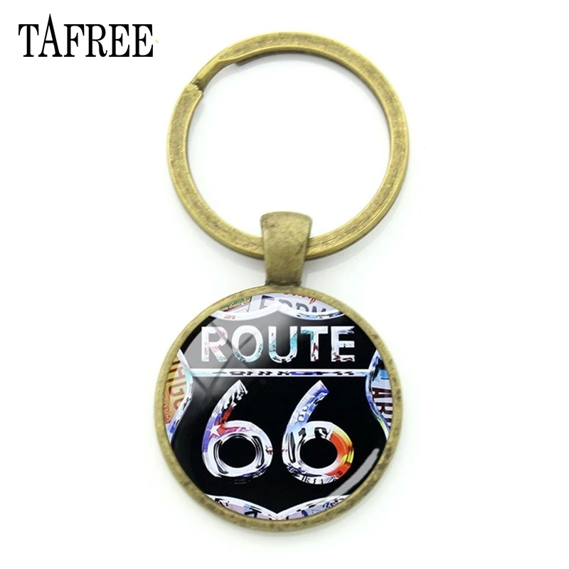 TAFREE шоссе 66 США, дорожные знаки, брелки, модные трендовые брелки-цепочки, металлический кулон для ключей от автомобиля, ювелирные изделия для лучшего друга UR08 - Цвет: UR13